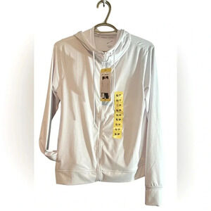 Ladies’ White Hooded Jacket (Brand New with Tags) - Size Small